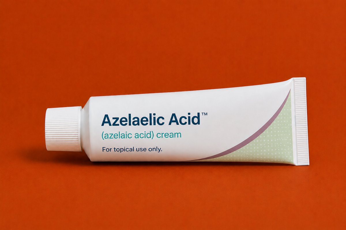 Tube of azelaic acid topical cream